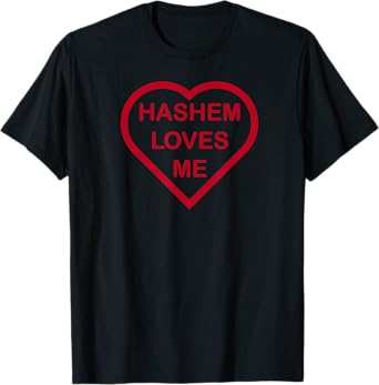Hashem Loves Me, Red Heart T-Shirt