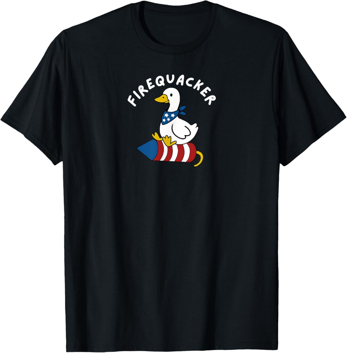 Firequacker Fireworks Goose American Funny Meme 4th Of July T-Shirt