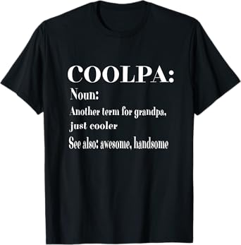 Mens Coolpa Grandpa Grandad Pop T-Shirt