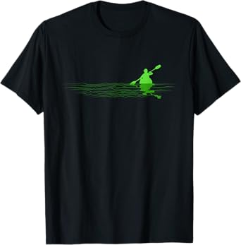 Kayak Boat Kayaking Paddling Graphic Kayaker T-Shirt