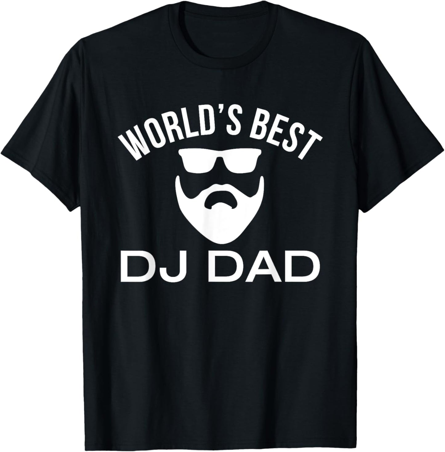 World's Best DJ Dad Bearded T-Shirt