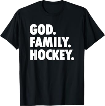 God Family Hockey - Novelty Faith T-Shirt
