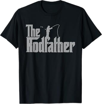 The Rodfather Funny Fishing Lover Rod Fish Dad Fisherman T-Shirt