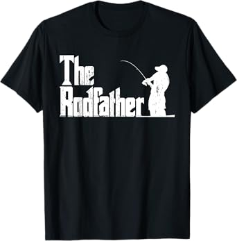 The Rodfather Funny Fishing Outdoor Fisherman Father's Day T-Shirt