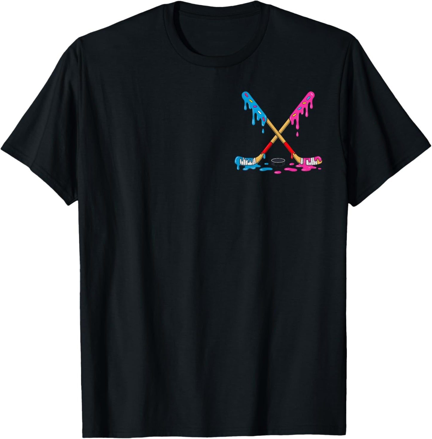 Hockey Ice Cream Drip Boys Ice Hockey Youth Players T-Shirt