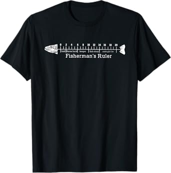 Fisherman's Ruler Funny Fishing T-Shirt
