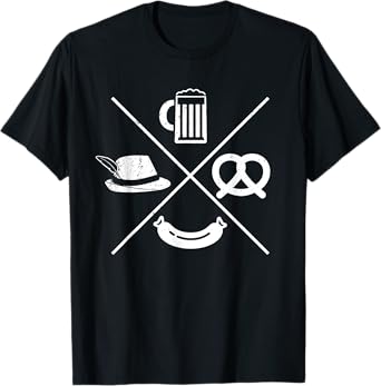 Oktoberfest - Beer Wurst Pretzel Funny German Souvenir Gift T-Shirt