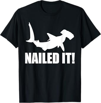 Hammerhead Shark Nailed It Ocean Fish Costume | Mens & Boys T-Shirt