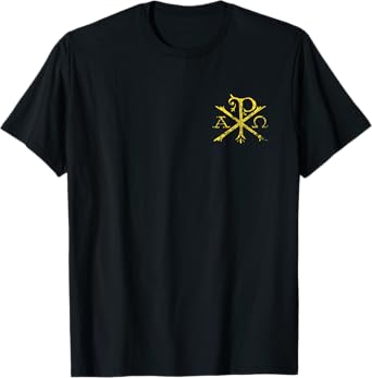 Christian Chi Rho T-Shirt Labarum Christogram Cross Faith T-Shirt