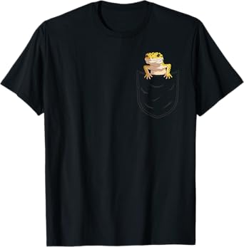 Cute Pocket Leopard Gecko In The Pocket (not a real pocket) T-Shirt
