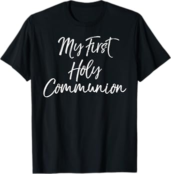 First Communion Gifts for Boy & Girl My First Holy Communion T-Shirt