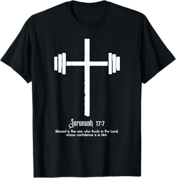 blessed is one who trusts in the lord cross christian faith T-Shirt