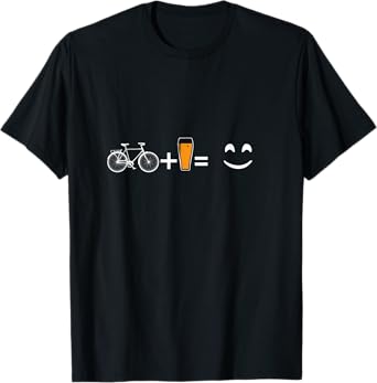 cyclist bicycle mountain bike beer happy gift T-Shirt