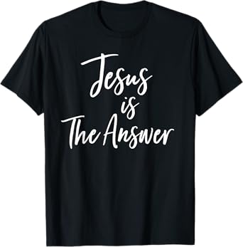 Jesus Is The Answer Grace Inspired Faith Vintage T Shirt