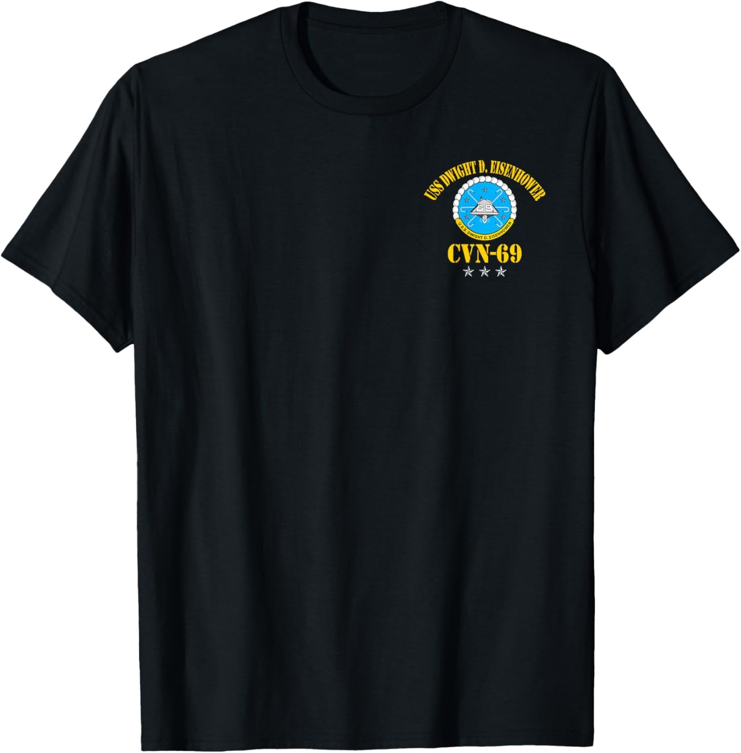 USS Dwight D. Eisenhower CVN-69 Aircraft Carrier Veteran T-Shirt