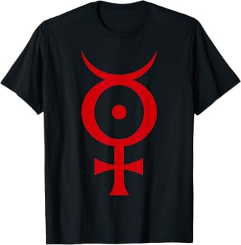 Antichrist Superstar Satanic Industrial Mercury Symbol Red T-Shirt