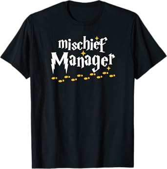 Mischief Manager Funny Teacher Life Mom Dad Retro Vintage T-Shirt