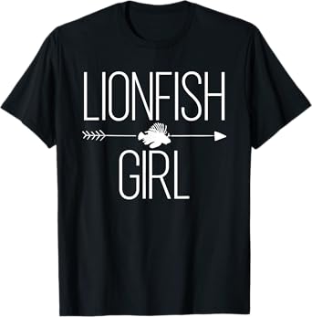 Lionfish Girl Gift For Women Zebrafish Marine Lover T-Shirt