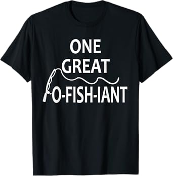 One Great O-Fish-iant Fishing Wedding Officiant Pastor Gift T-Shirt