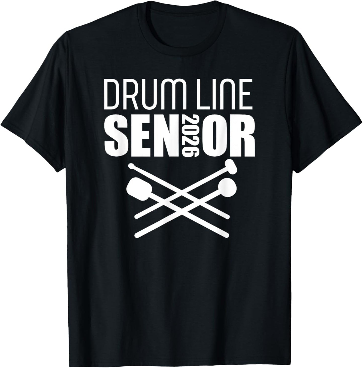 2026 Senior Drum Line Class of 2026 Marching Band T-Shirt
