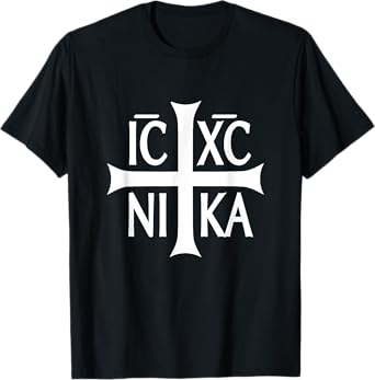 IC XC NIKA Cross T-Shirt Eastern Christian Greek Tee Shirt T-Shirt