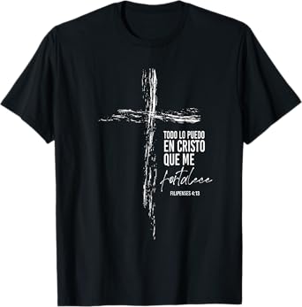 Regalos Cristianos Versos Filipenses 4 13 Christian Spanish T-Shirt
