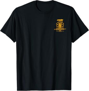 Wednesday Season 2 Nevermore Camp Outcast Left Pocket Logo T-Shirt