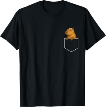 Capybara In Pocket T-Shirt