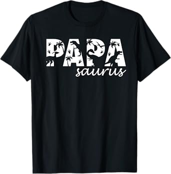 Papasaurus T Rex Dinosaur Papa Saurus Family Father's Day T-Shirt