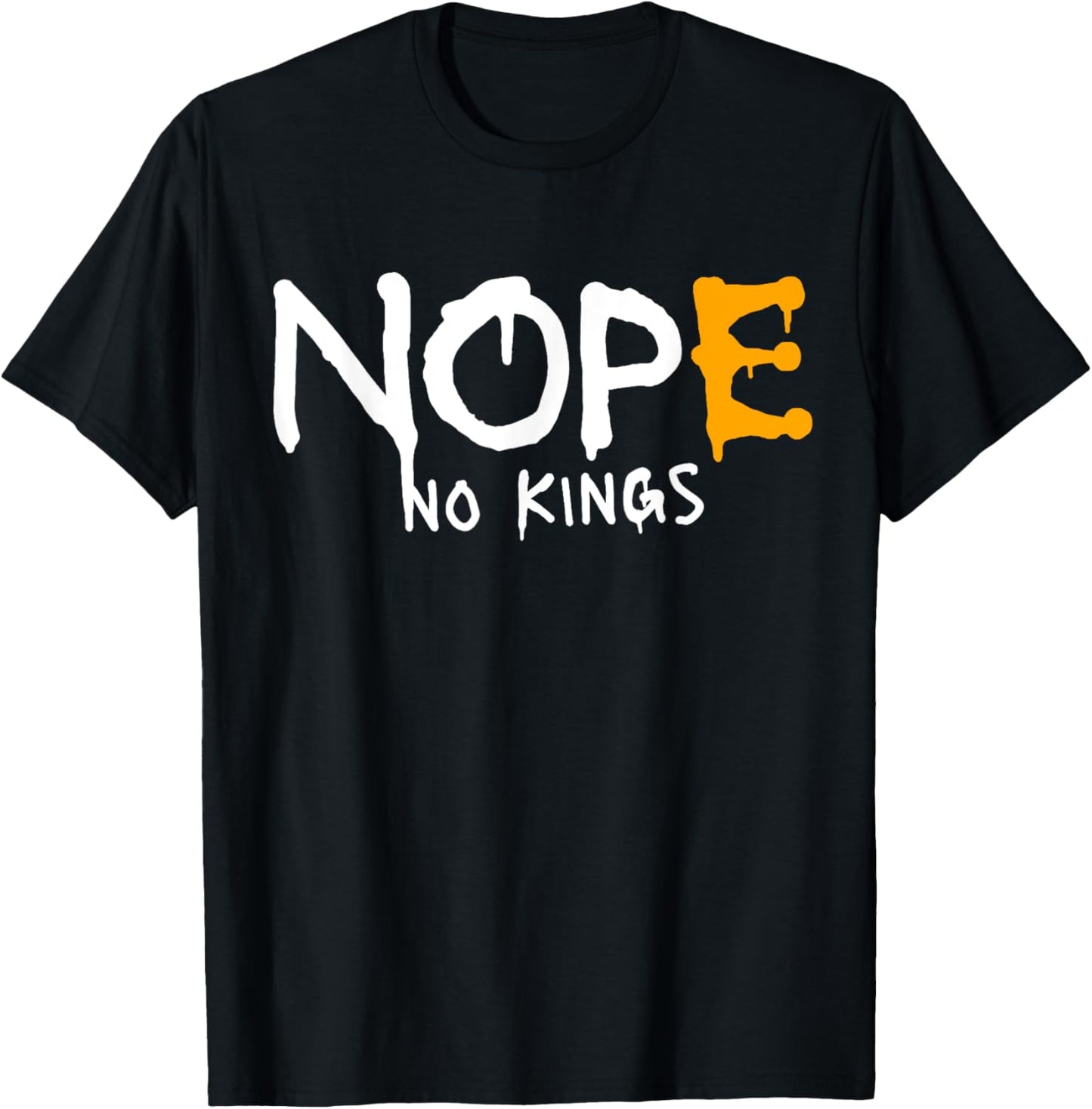 No Kings Nope Grunge T-Shirt