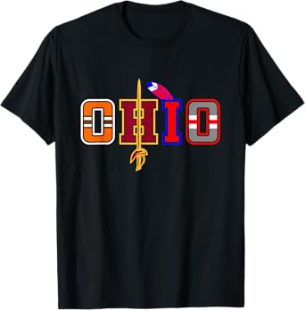 Ohio Gifts and Apparel Tees - DressedForDuty Ohio Apparel Unisex-Adults, Kids T-Shirt Black Short Sleeve Modern Classic T-Shirt