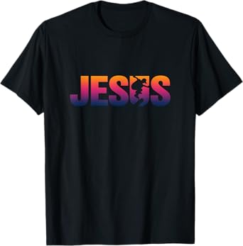 Jesus Christian Skateboard Retro Skater Vintage Style TShirt T-Shirt