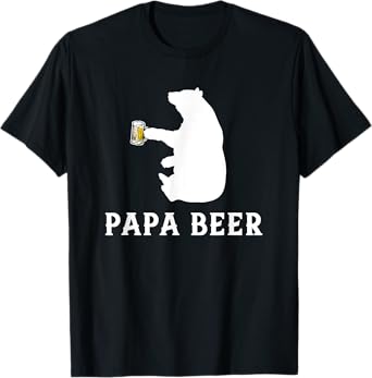 Papa Beer Shirt, Papa Bear Father's Day Gift T-Shirt