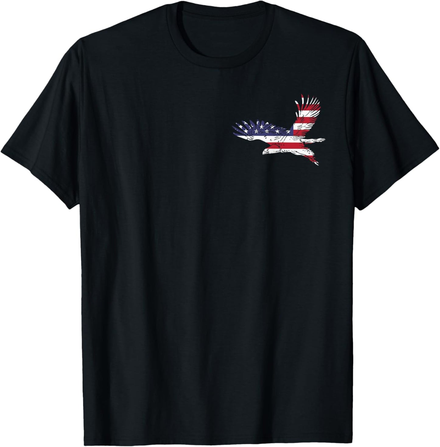4th Of July Bald Eagle US Flag Pocket America Men Women Kids T-Shirt