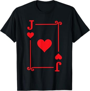 Playing Cards Costume - Jack Hearts Card - Jack Card T-Shirt