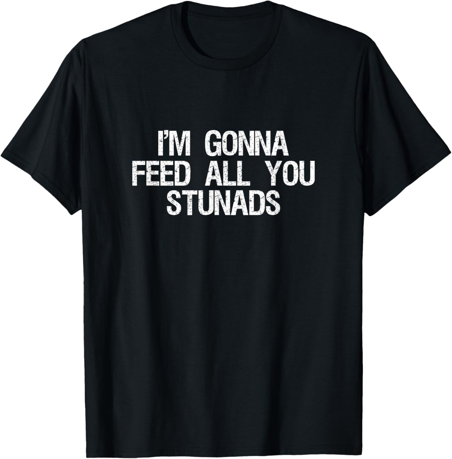 I'm Gonna Feed All You Stunads Shirt Funny Sarcastic Saying T-Shirt