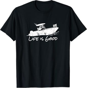 Center Console, Boating, Fishing Boat, Pontoon, TriToon T-Shirt