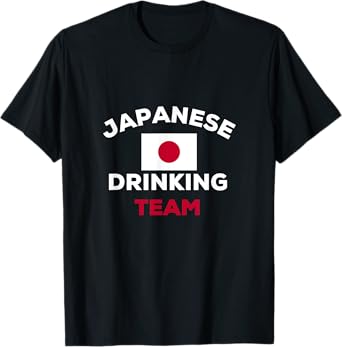 Japan Japanese Drinking Team Beer Flag Funny Alcohol Party T-Shirt