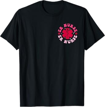 ER Nurse shirts for Women ER RN Emergency Department 2-sided T-Shirt
