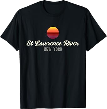 St Lawrence River NEW YORK Bass Fishing Youth Fishin Pro T-Shirt