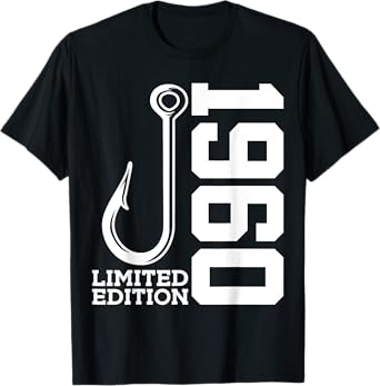 ANGLER 65TH BIRTHDAY FISHING LIMITED EDITION 1960 T-Shirt