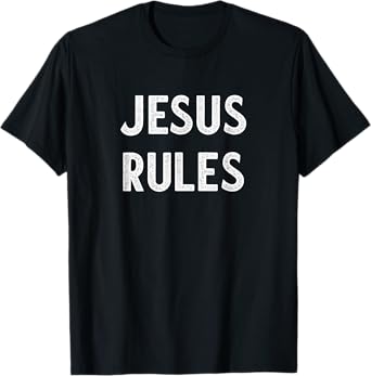 Jesus Rules - Vintage Style - T-Shirt