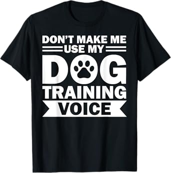 Funny Dog Trainer Art For Men Women Agility Dog Training T-Shirt