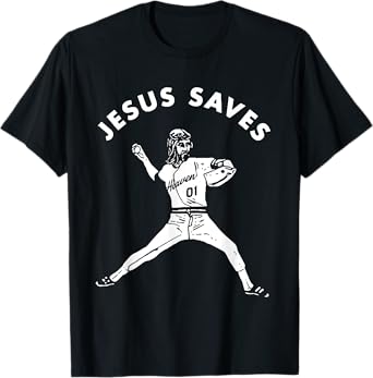 Jesus Saves Religious Christian Faith Baseball Shirt T-Shirt