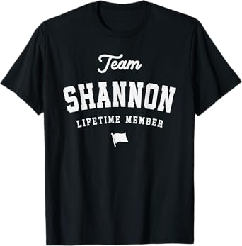 Team Shannon Lifetime Member Funny Name Shannon T-Shirt