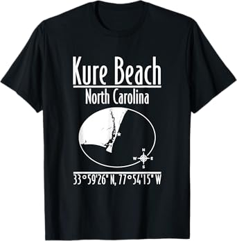 Modern Kure Beach - North Carolina T-Shirt