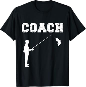 Fishing Coach Design. Fishing Instructor / Teacher T-Shirt