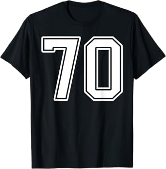 Number 70 Fan Player Jersey Style #70 Men Women Kids T-Shirt