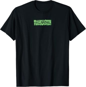 Universal Monsters Frankenstein Negative Space Front & Back T-Shirt