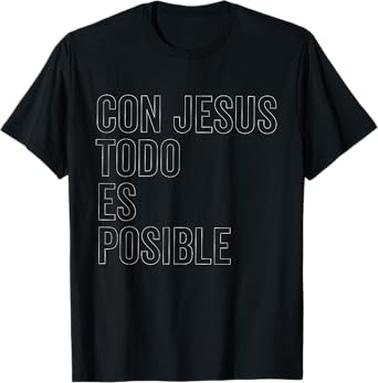 Camiseta cristiana en espanol Versiculo Spanish Christians T-Shirt